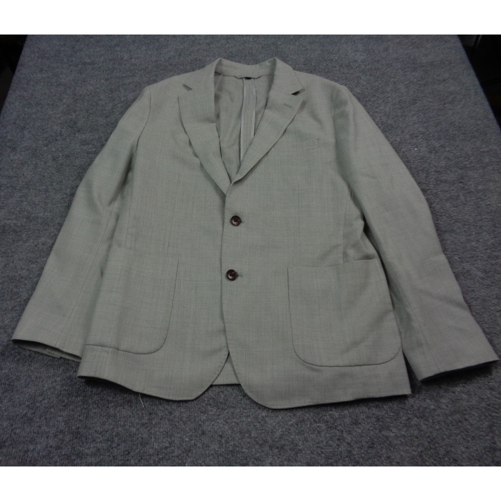 Bonobos Blazer Mens 40R Gray Marzotto Italian Wool Patch Chore Pocket Unlined